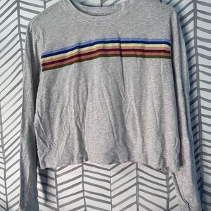 American Eagle Rainbow Long Sleeve Crop​